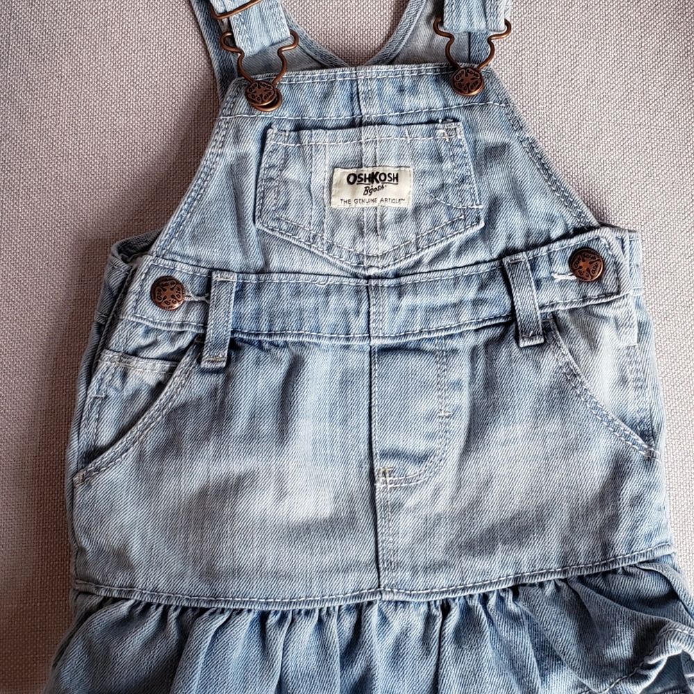 Oshkosh Baby Girl Demin Skirt Jumper